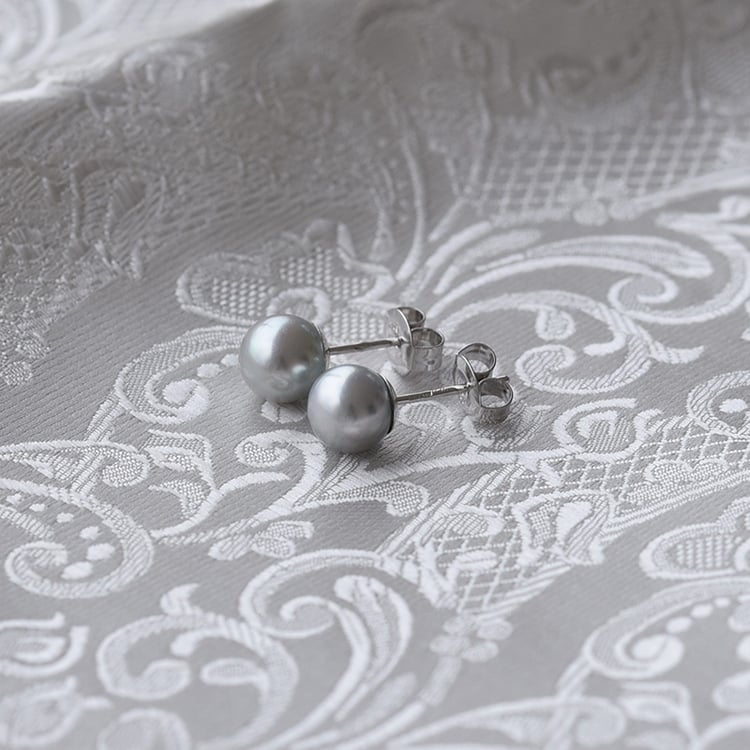 Napichovacie náušnice s 7-7.50mm akoya perlami 63786