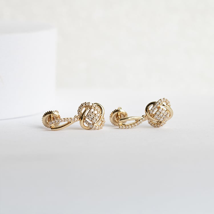 Prepletané diamantové náušnice Earlene 147775