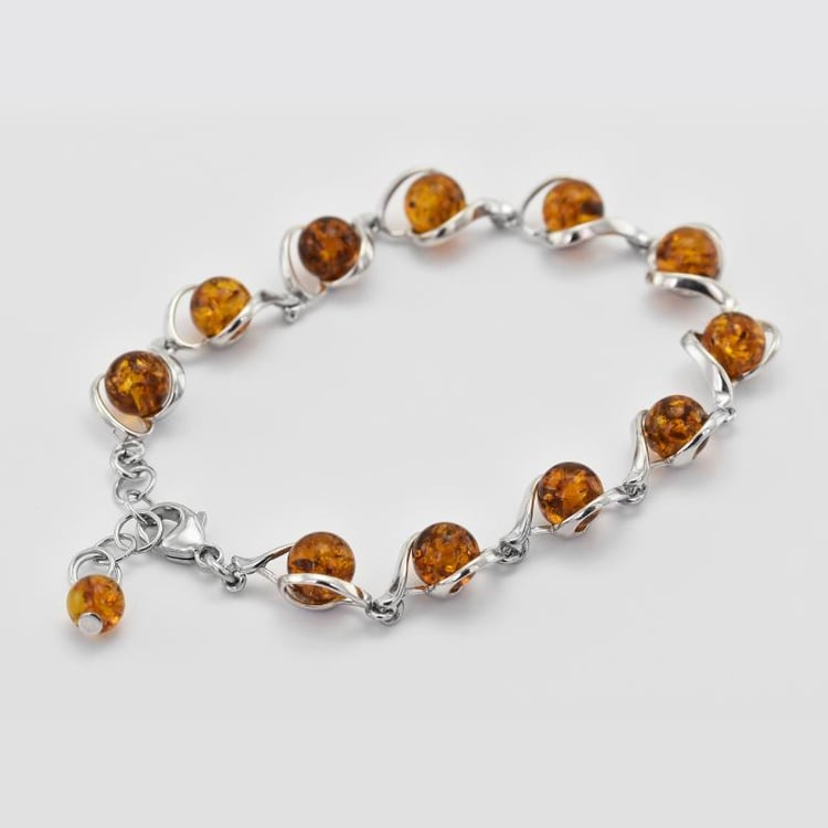 Náramok s jantármi 13055