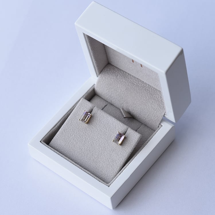 Náušnice s ametríny 63060