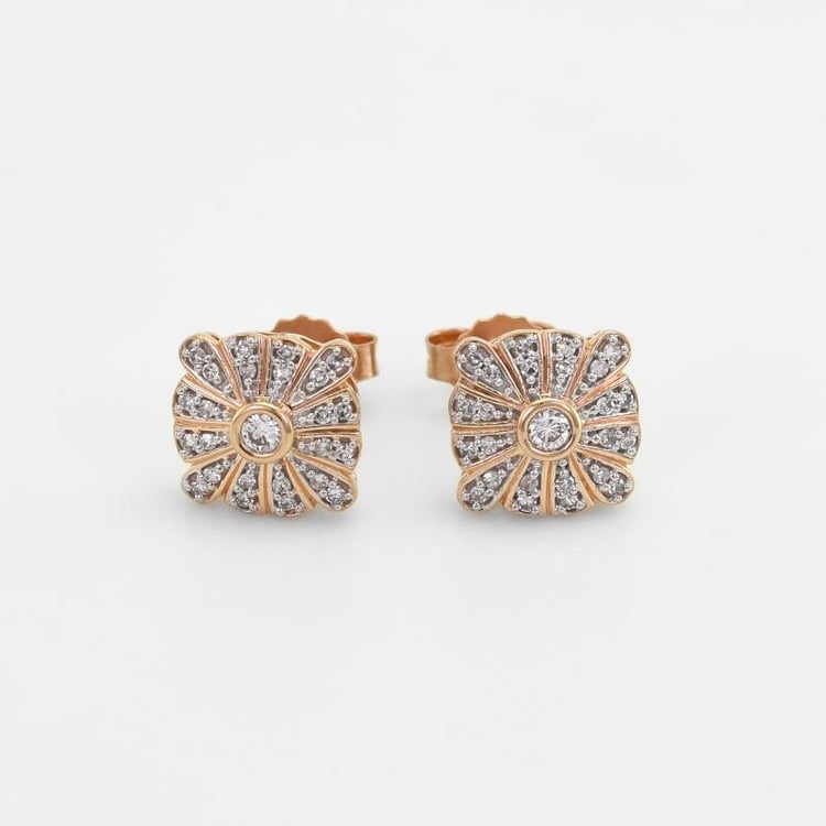 Zlaté elegantné náušnice 51417