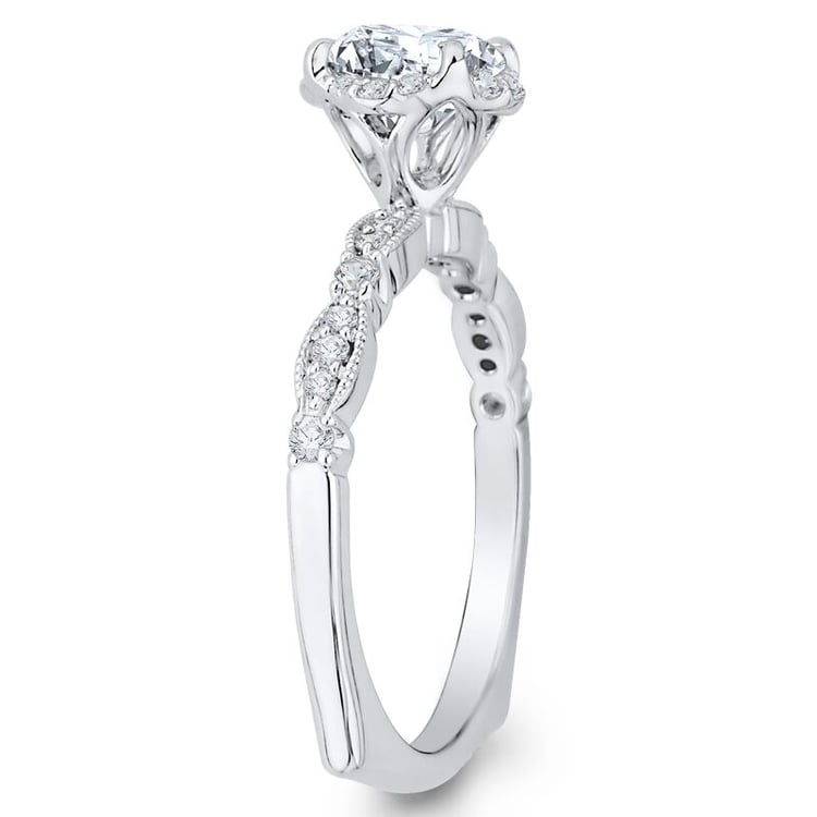 Zlatý diamantový zásnubný prsteň 46382