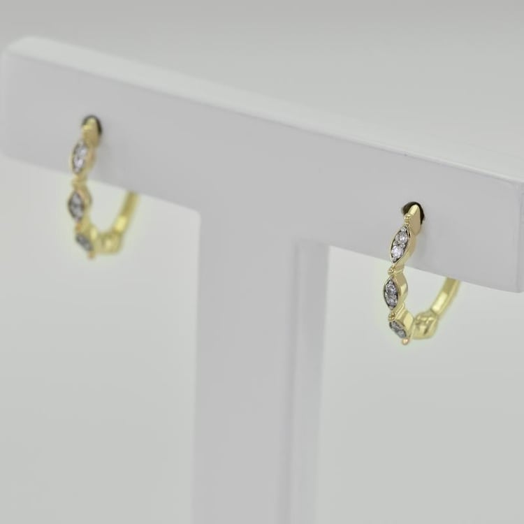 Kruhové náušnice s lab-grown diamantmi Vesell 112823