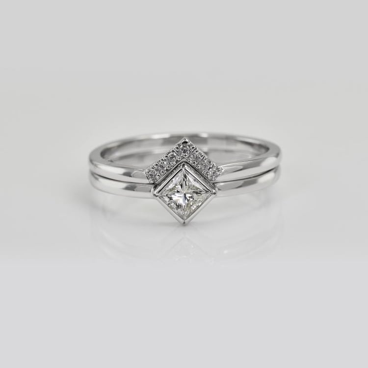 Zlatý prsteň s diamantom 26006