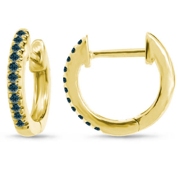 Zlaté náušnice s diamantmi 28642