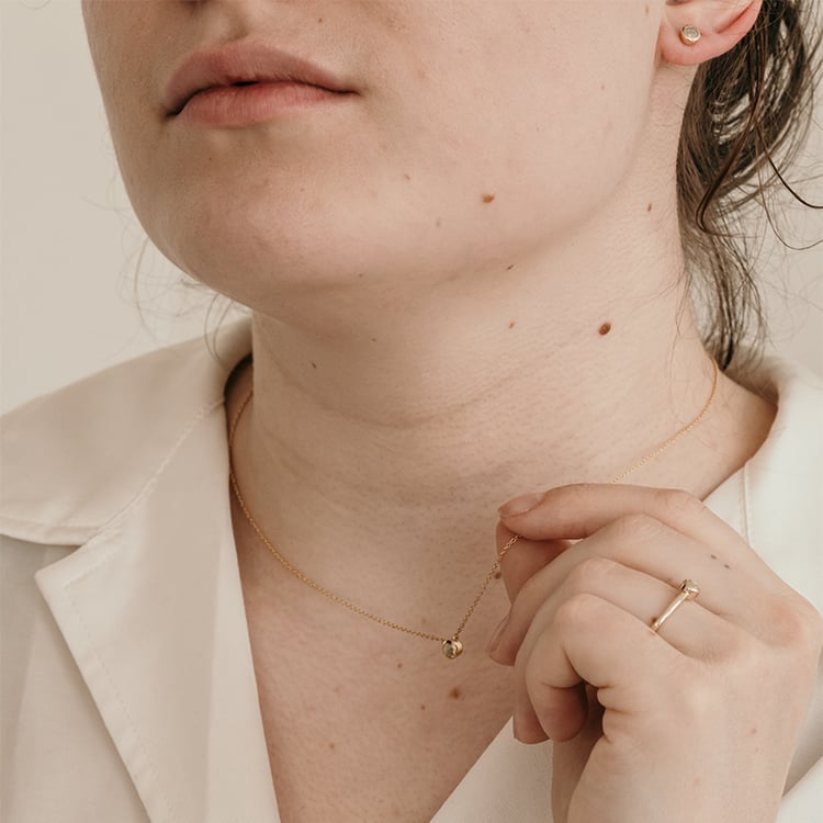 Minimalistická kolekcia šperkov so salt and pepper diamantmi Jana 120955