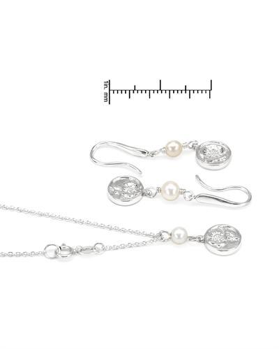 Set zo striebra s perlami 1054