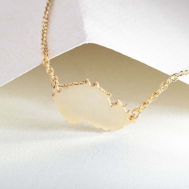 Strieborný náhrdelník Česká republika 147753