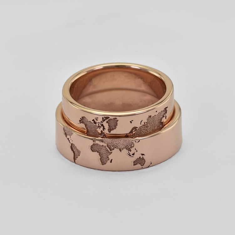 Prstene s motívom zemeguľe 42039