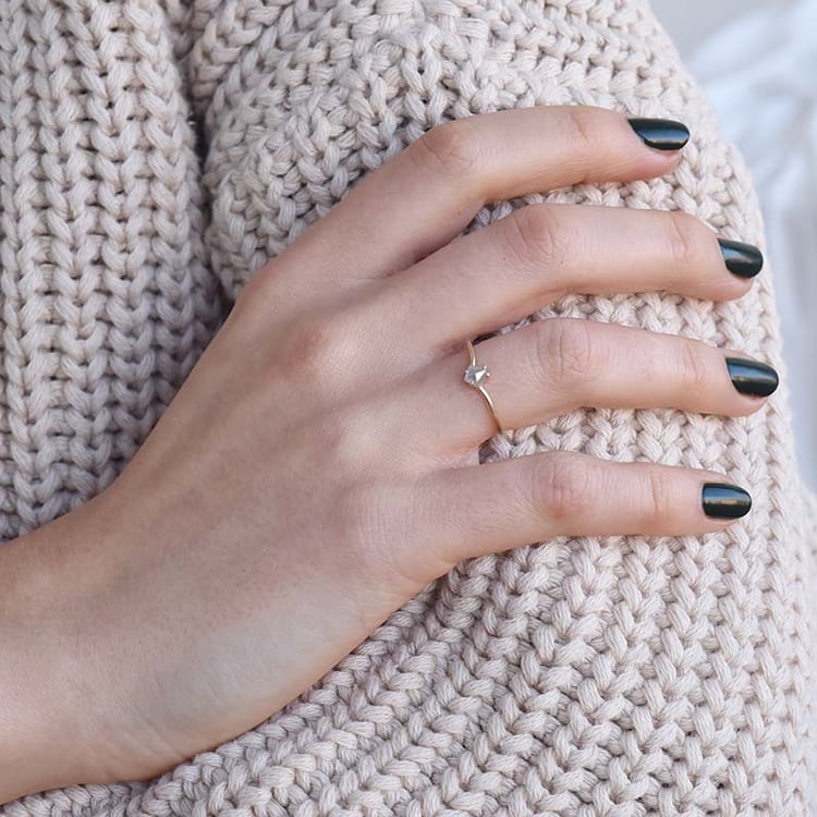 Prsteň so salt and pepper diamantom 92700