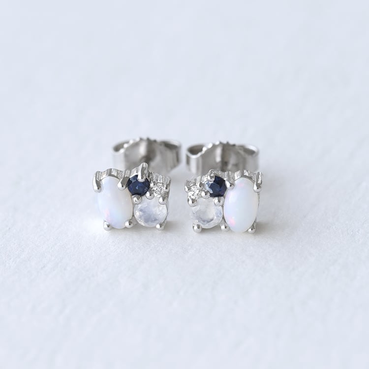 Cluster náušnice v minimalistickom štýle 74750