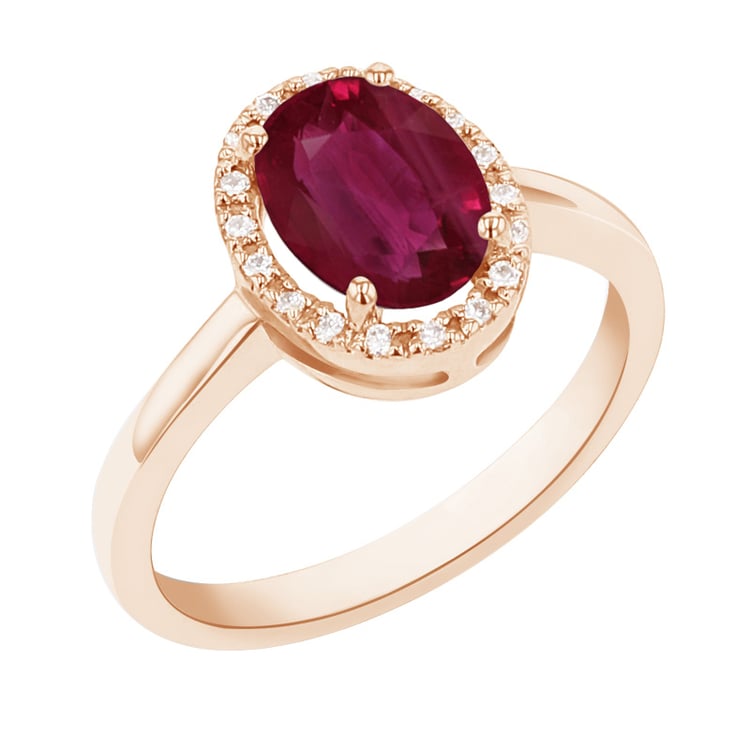 Rozvodový zlatý prsteň s rubínom a diamantmi Luka 165311