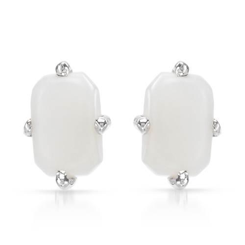 Strieborné opálové náušnice