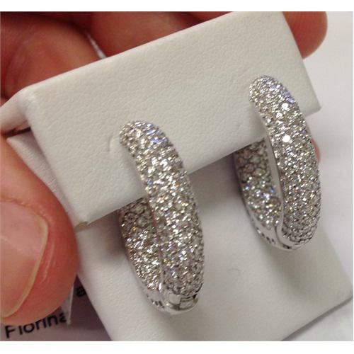 Diamantové zlaté náušnice 4828