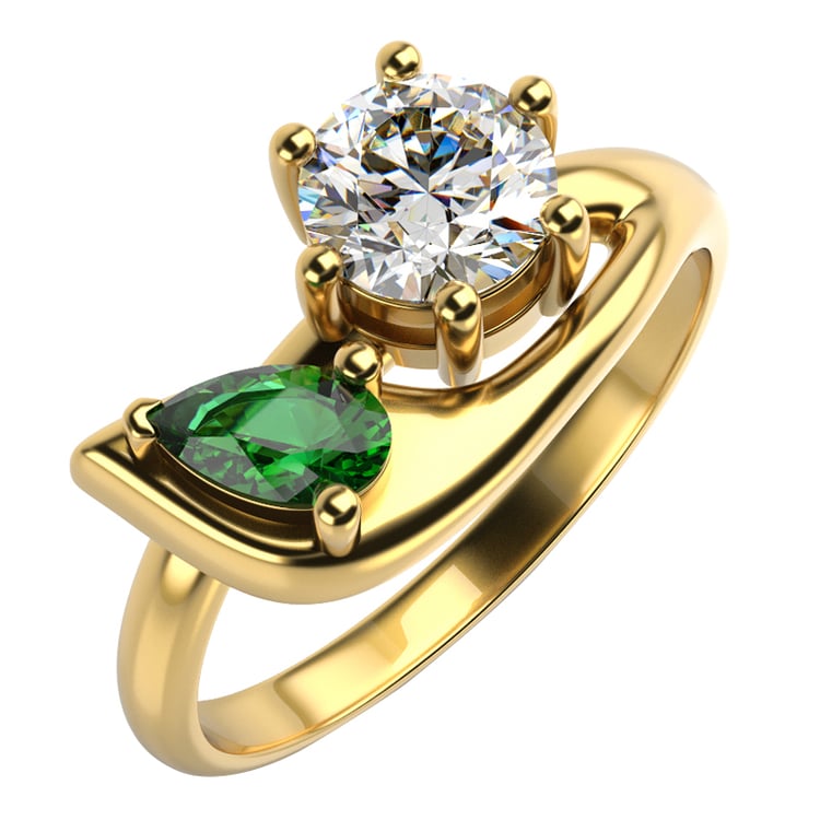 Zásnubný prsteň o žltého zlata 15705