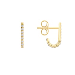 Minimalistické náušnice s lab-grown diamantmi Passang