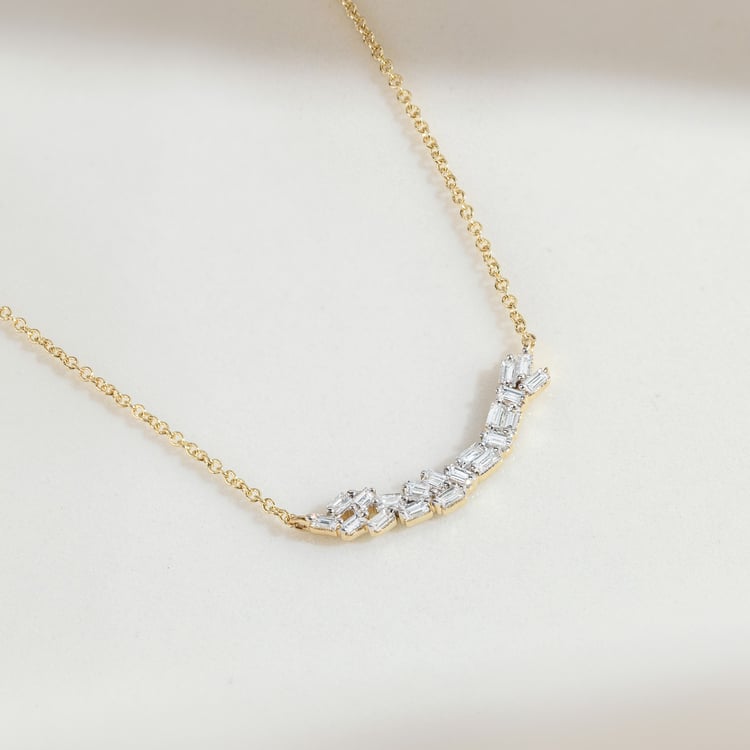 Zlatý náhrdelník s lab-grown diamantmi 164886