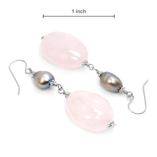 Strieborné náušnice s krištáľmi a perlami Carnella 720