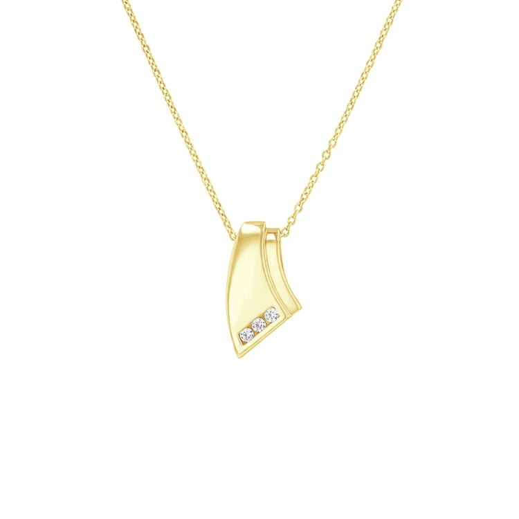 Zlatý diamantnový prívesok 78395