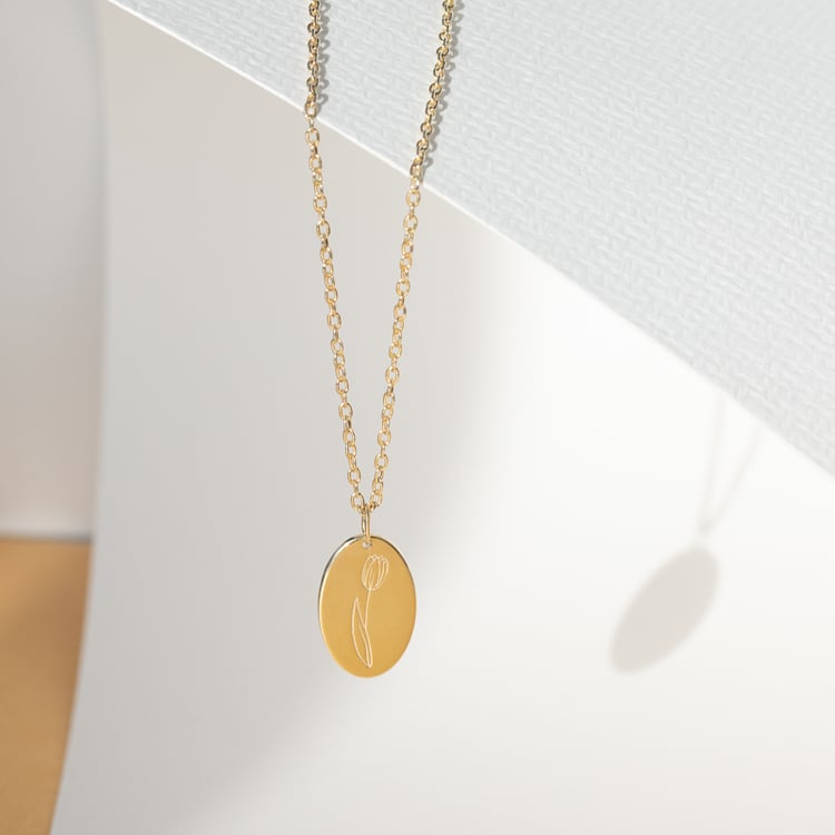 Romantický prívesok s kvetinou a gravírom podľa vašej voľby Fleur 122773