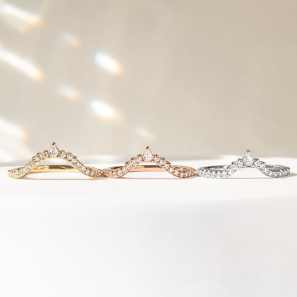 Vykrojený eternity prsteň s diamantmi Ferb