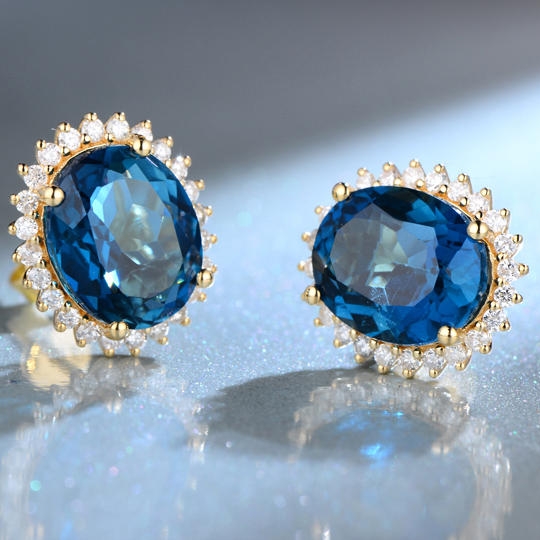 Topásové nášnice Akili 5684