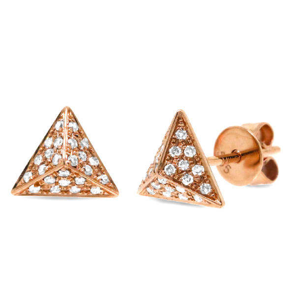 Diamantové zlaté náušnice