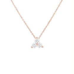 Romantický prívesok s tromi diamantmi Laurynas