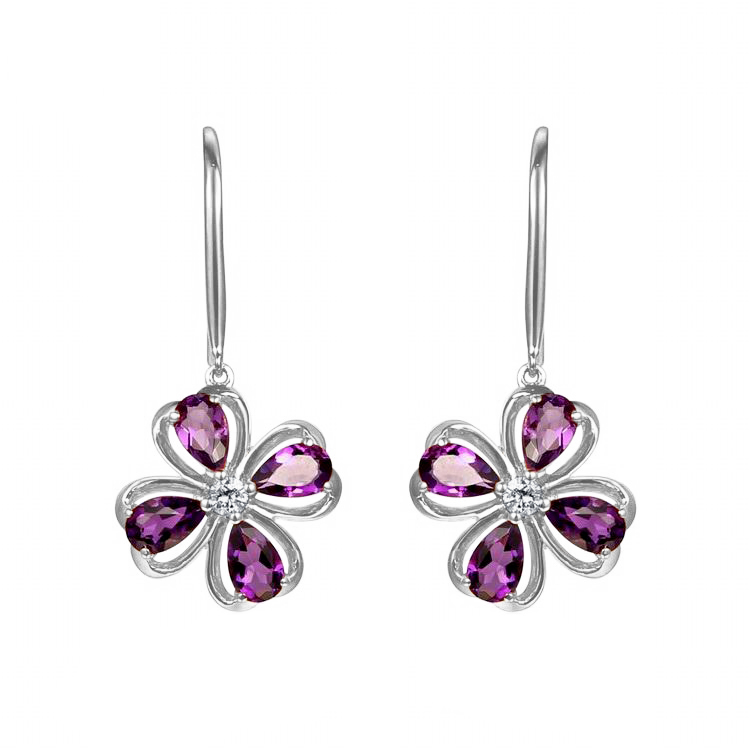 Náušnice z bieleho zlata 82504