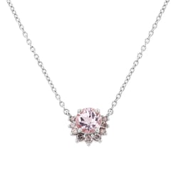 Zlatý náhrdelník s morganitom Traci