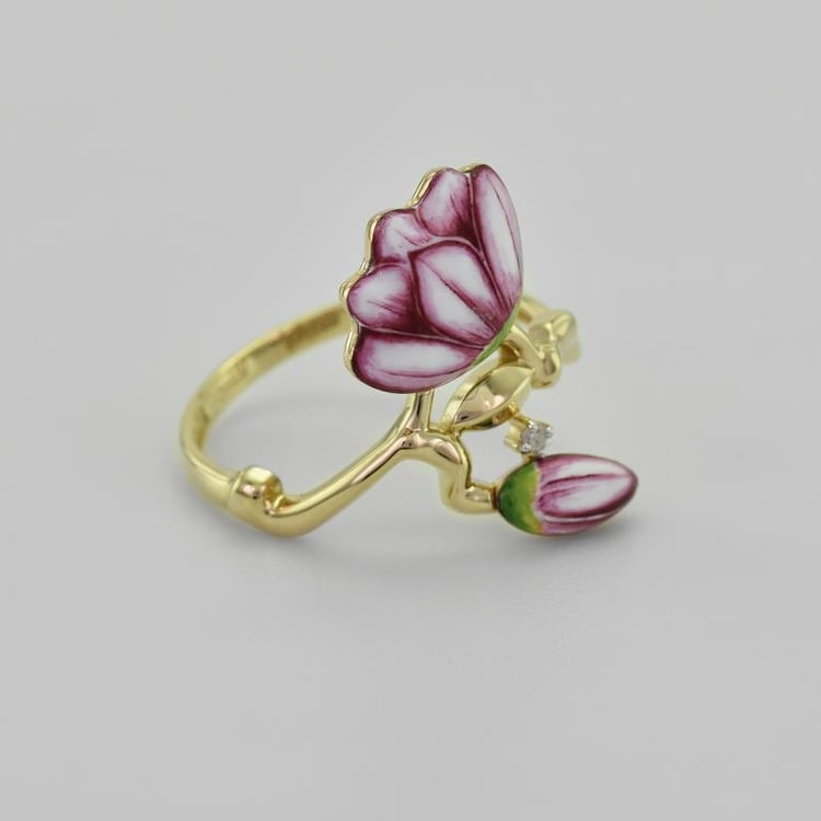 Prsteň s kvetom 43358