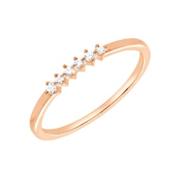 Minimalistický prsteň zo zlata s diamantmi Casper