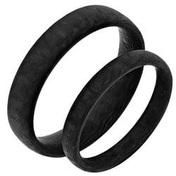 Minimalistické karbónové svadobné obrúčky John