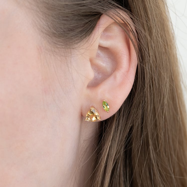 Strieborné náušnice s citrínmi Magni 124194