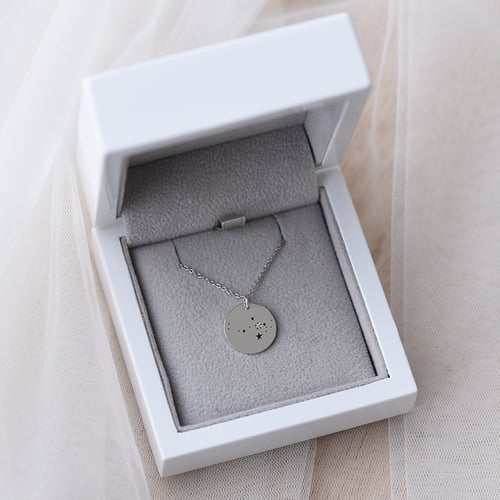 Platinový prívesok so súhvezdím a diamantom Meri