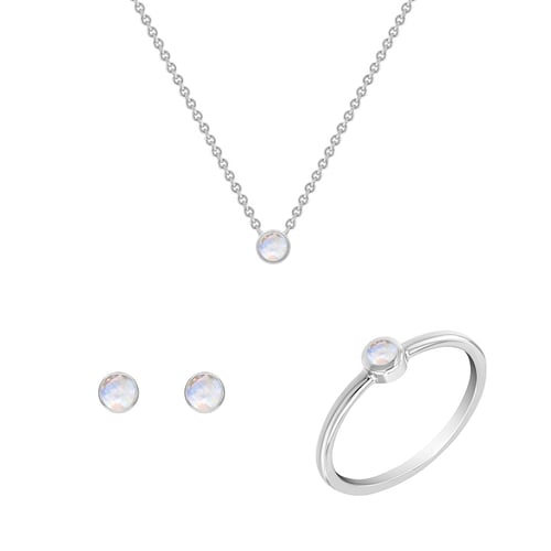 Minimalistický set šperkov s mesačnými kameňmi Livy