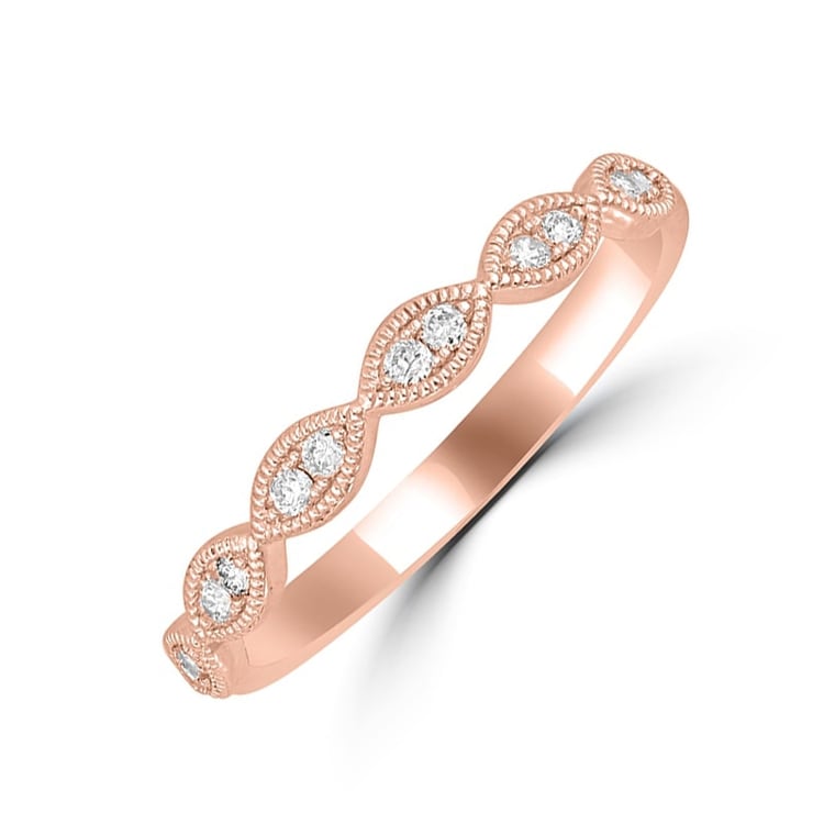 Vintage obrúčka s lab-grown diamantmi a pánsky komfortný prsteň Jelani 105778