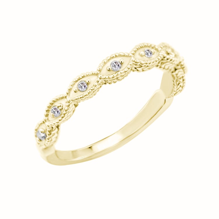 Prsteň s lab-grown diamantmi vo vintage štýle Tilly 101606