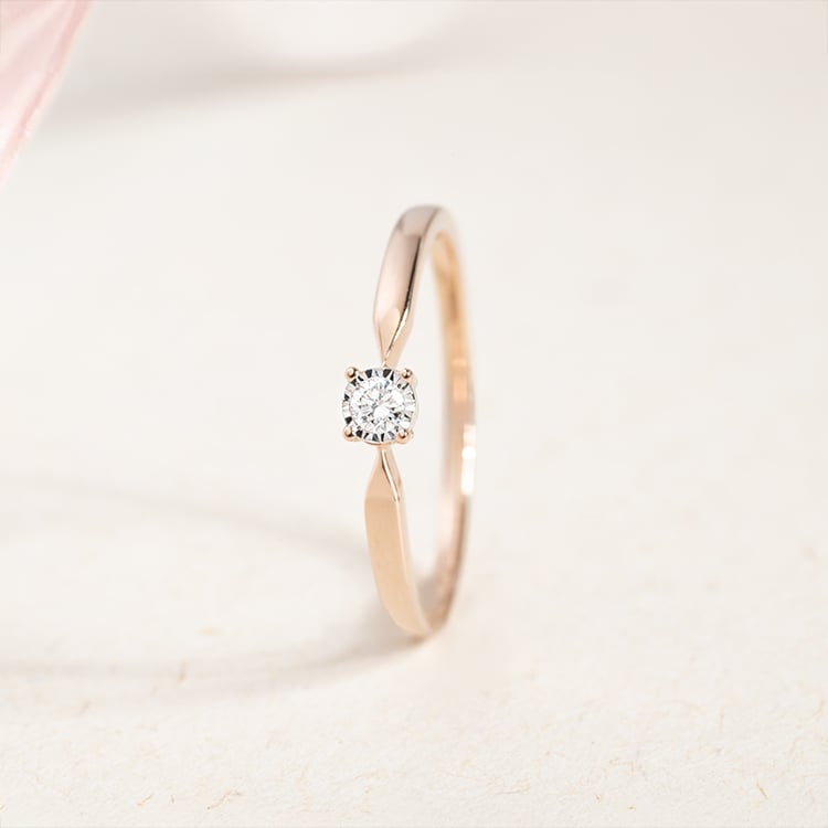 Strieborný elegantný prsteň s lab-grown diamantom Socorro 146596