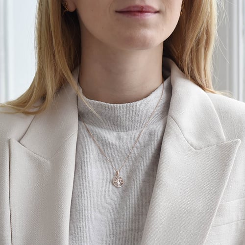 Strieborný strom života s lab-grown diamantmi Neela