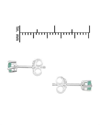 Strieborné náušnice so smaragdami 1581