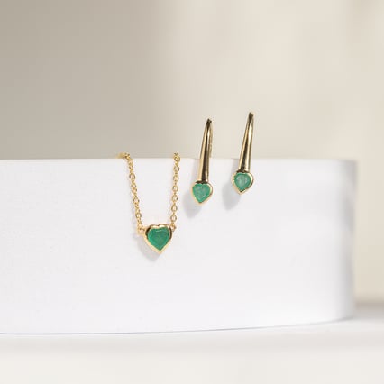 Smaragdová kolekcia šperkov Roshni