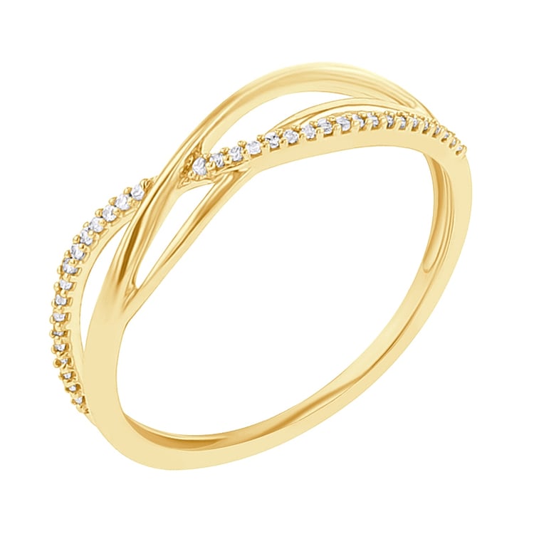 Netradičný prsteň s lab-grown diamantmi Elleanor 126211