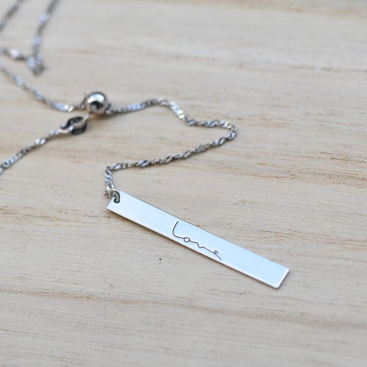 Náhrdelník s gravírom vlastnej voľby a s nastaviteľnou dĺžkou 49962