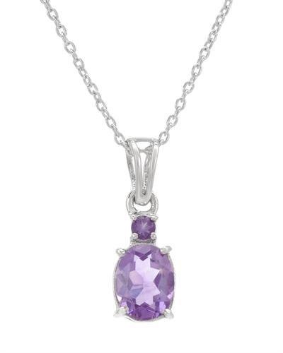 Strieborný prívesok s ametystom