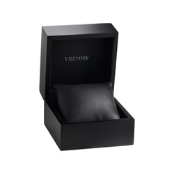 Drevená krabička na hodinky s koženkou Braith