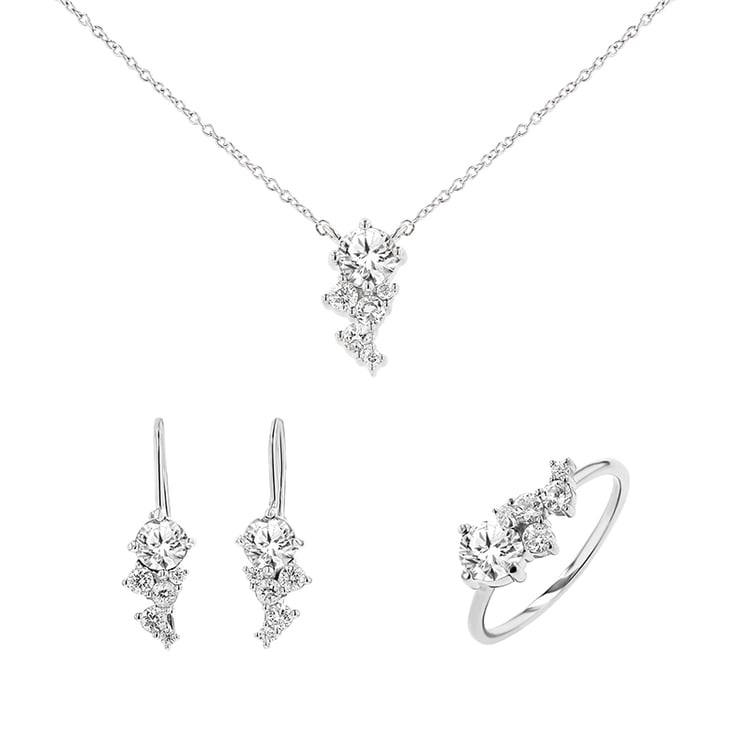 Kolekcia cluster šperkov s lab-grown diamantmi Ester 148574