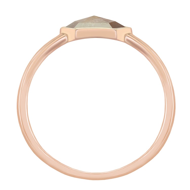 Zlatý prsteň s hnedým diamantom 44077