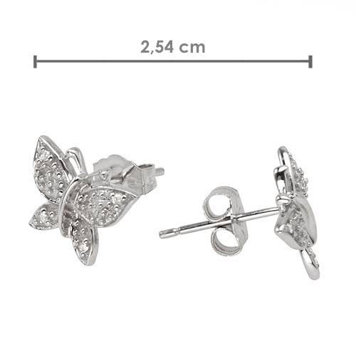 Zlaté náušnice v tvare motýlikov 53488