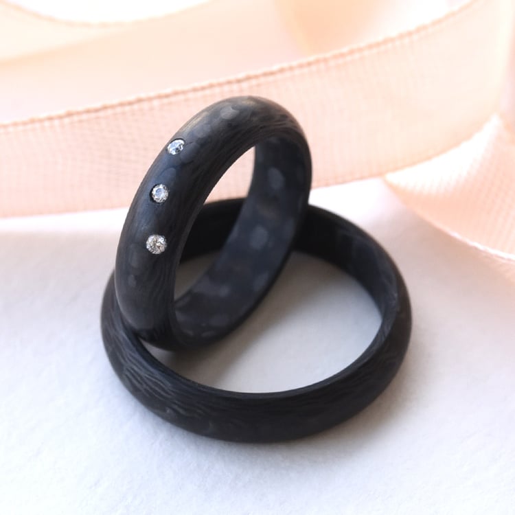 Snubné prsteny z karbonu 77710